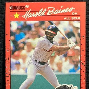 HAROLD BAINS 1990 DONRUSS BASEBALL CARD
